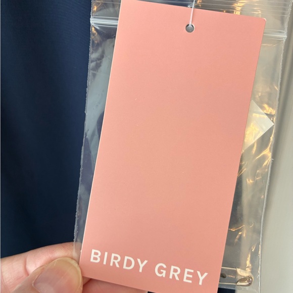 Birdy Grey Gwennie Chiffon Navy Formal Dress XS - Picture 5 of 9